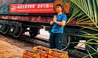 泰国水果“国家店”上线天猫  泰中水果专列火车跨境直供618