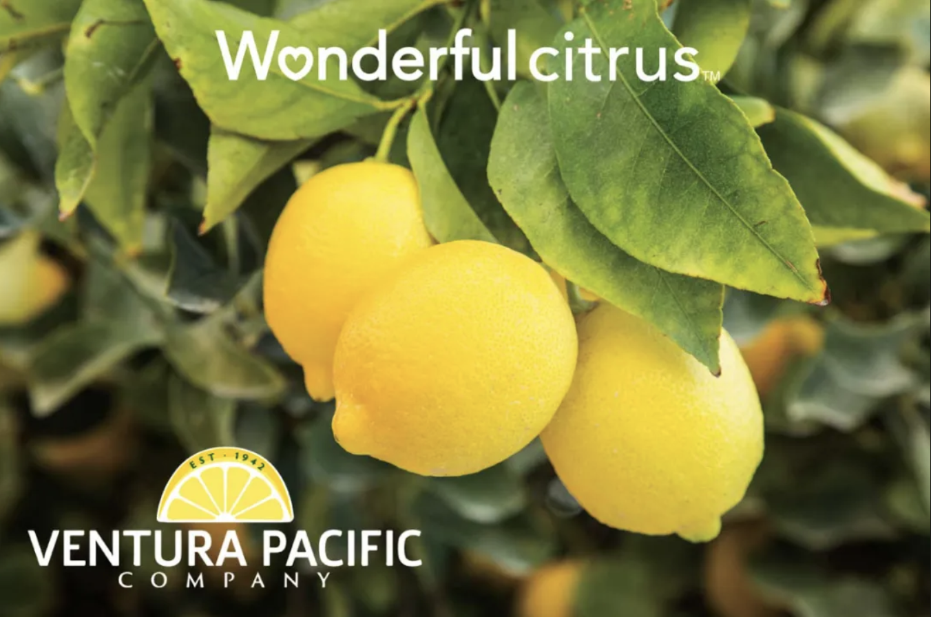 Wonderful Citrus联手Ventura Pacific提升无籽柠檬供应力