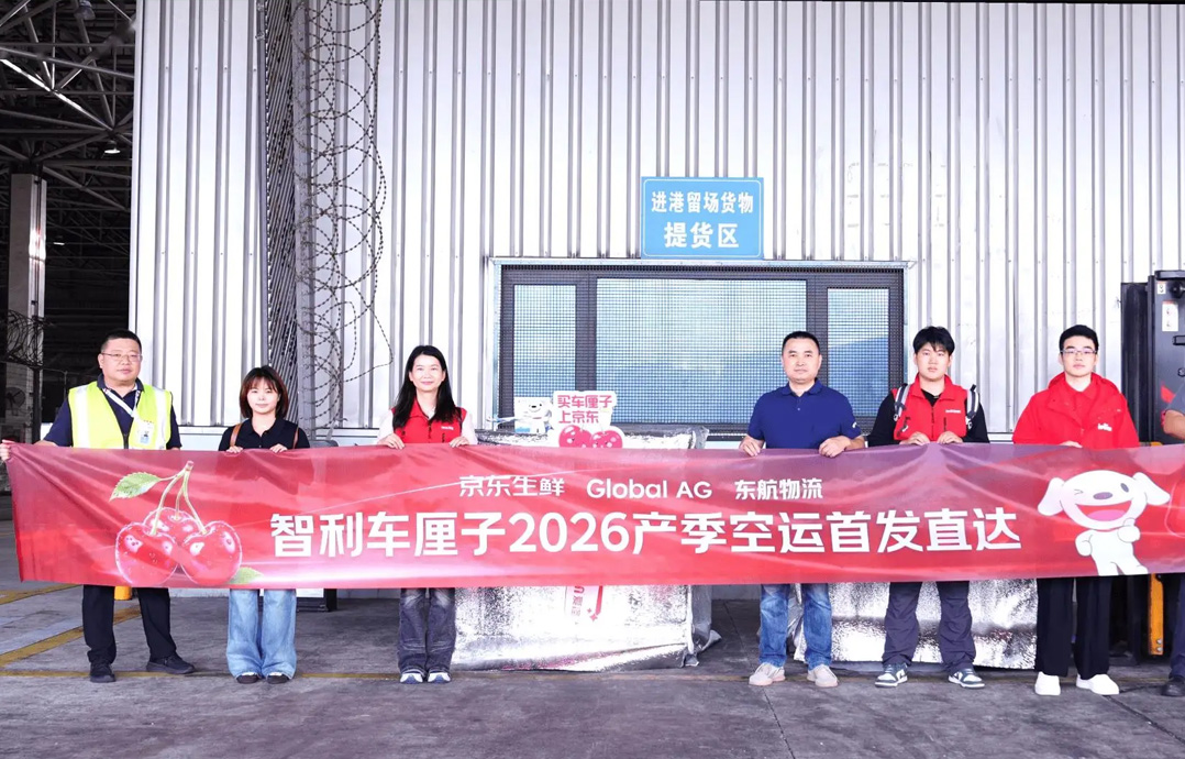 新季首批空运智利樱桃抵沪  主打早熟高端品种AG2